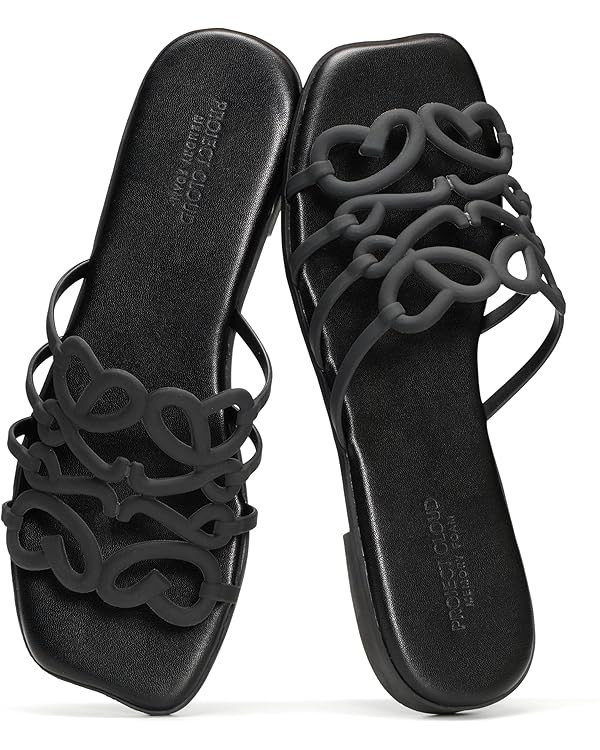 Project Cloud Womens Sandals with Memory Foam - Eco Crafted Leather Sandals for Women 2026 - Flat... | Amazon (US)