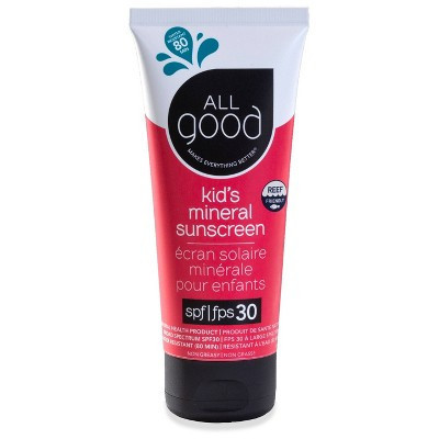 All Good Kids Sunscreen Lotion Water Resistant - SPF 30 - 3oz | Target