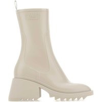 Chloe Dove Grey Rubber Betty Ankle Boots | Balardi (US & Canada)