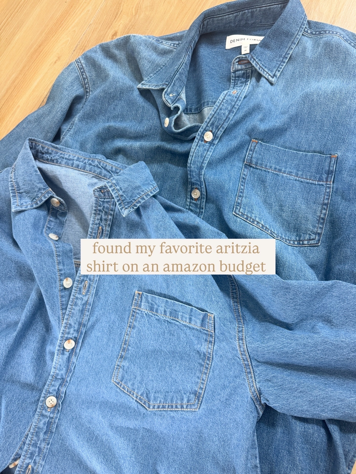 Oversized denim shirt

#LTKSaleAlert #LTKU #LTKmomlife