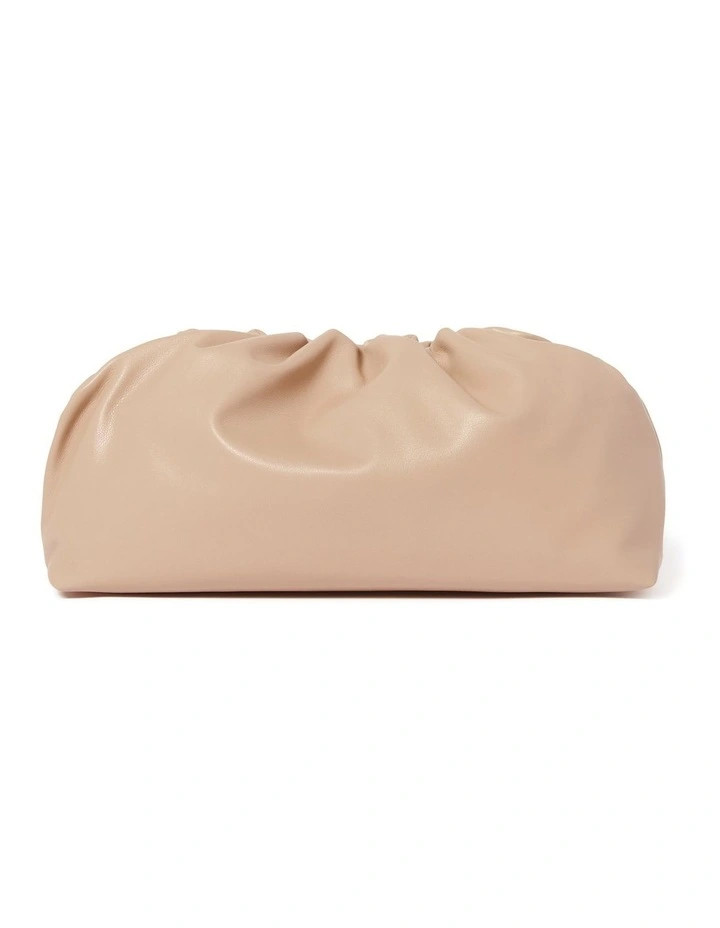 Forever NewSignature River Ruched Chain Clutch in Beige | Myer