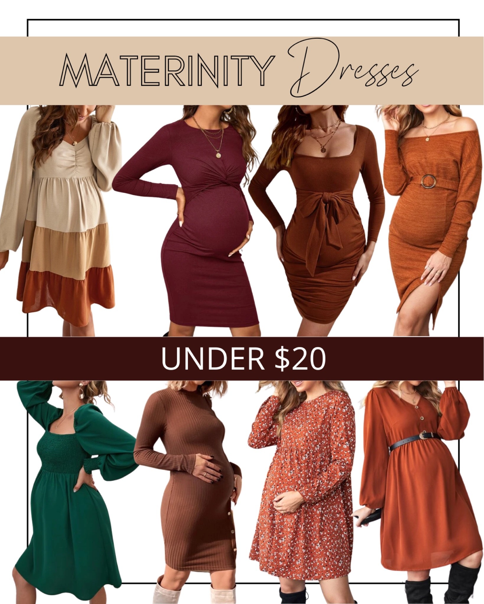Fall maternity dresses under $30

#LTKbump #LTKunder50 #LTKstyletip