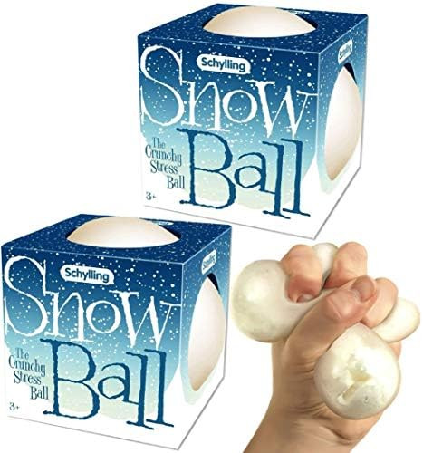 Schylling Snow Ball (NeeDoh) Crunchy, Squishy, Squeezy, Stretchy Stress Balls Gift Set Bundle - 2... | Amazon (US)