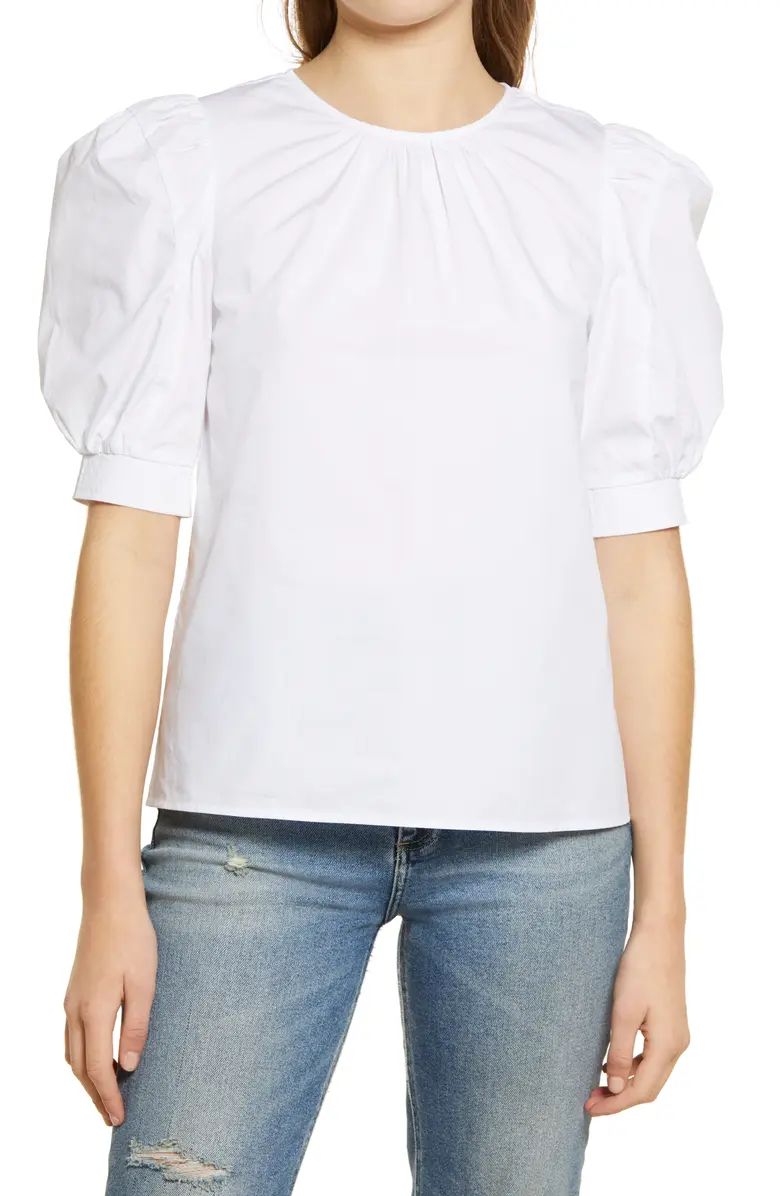 Cotton Puff Sleeve Top | Nordstrom