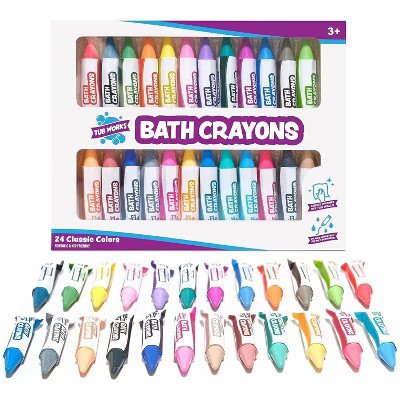 Tub Works Smooth Bath Crayons Bath Toy, 24 Pack | Target