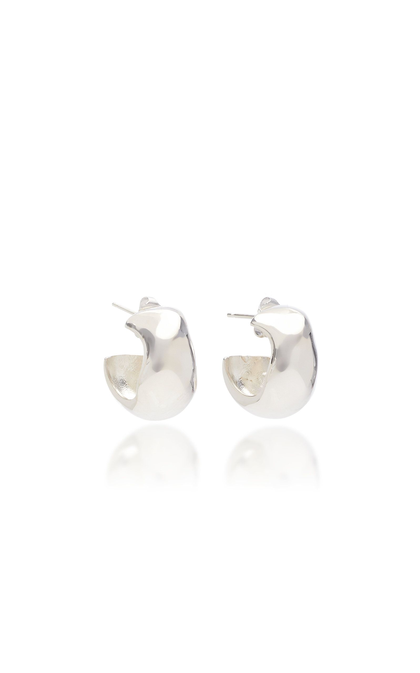 Celia Small Sterling Silver Hoop Earrings | Moda Operandi (Global)