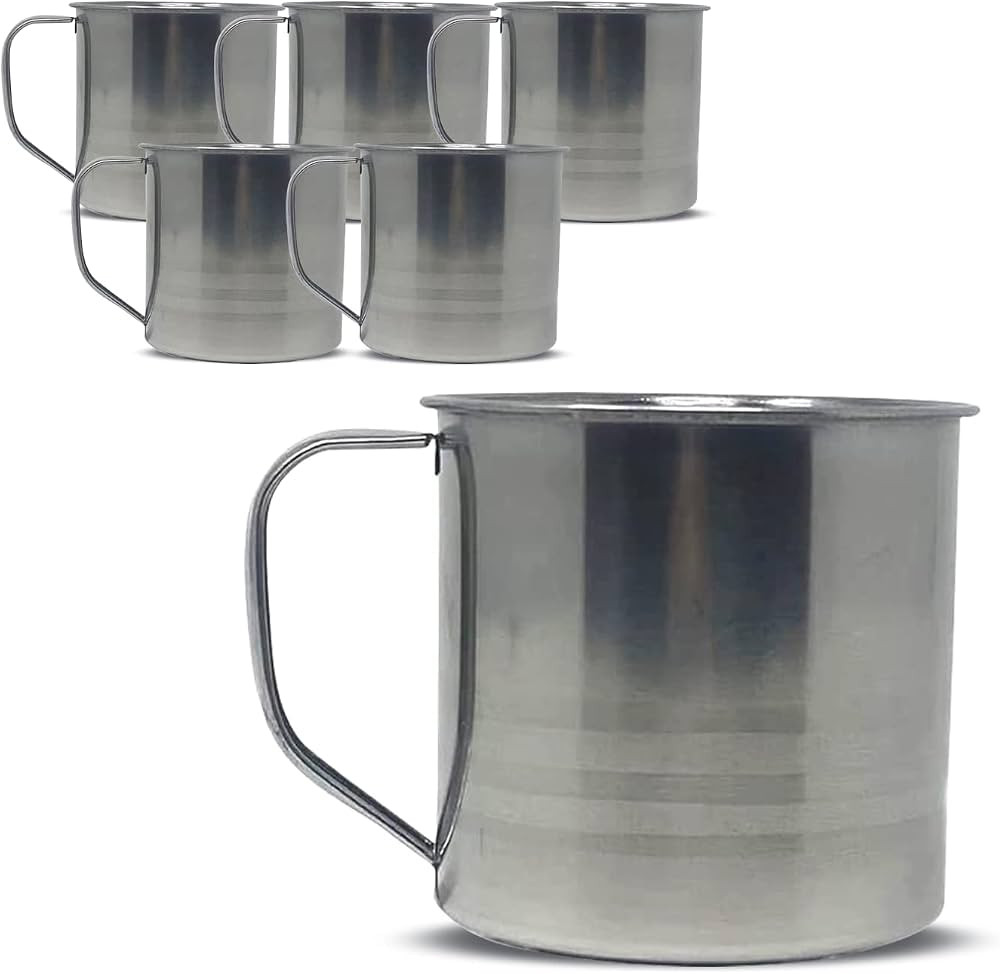 Pack of 6 Camping Coffee Mug Drinking Soup Cup (12 OZ) | Amazon (US)