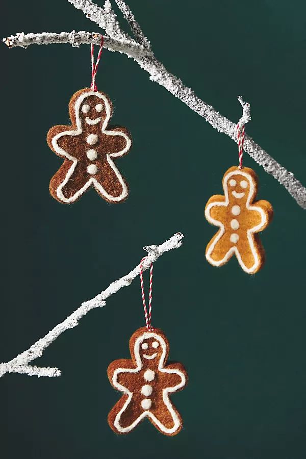 Set of 9 Gingerbread Tree Decorations | Anthropologie (UK)
