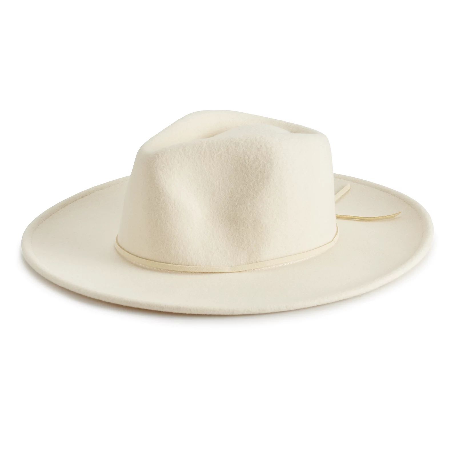 Women's Sonoma Goods For Life Felt Fedora with Suede Band, Natural | Kohl's