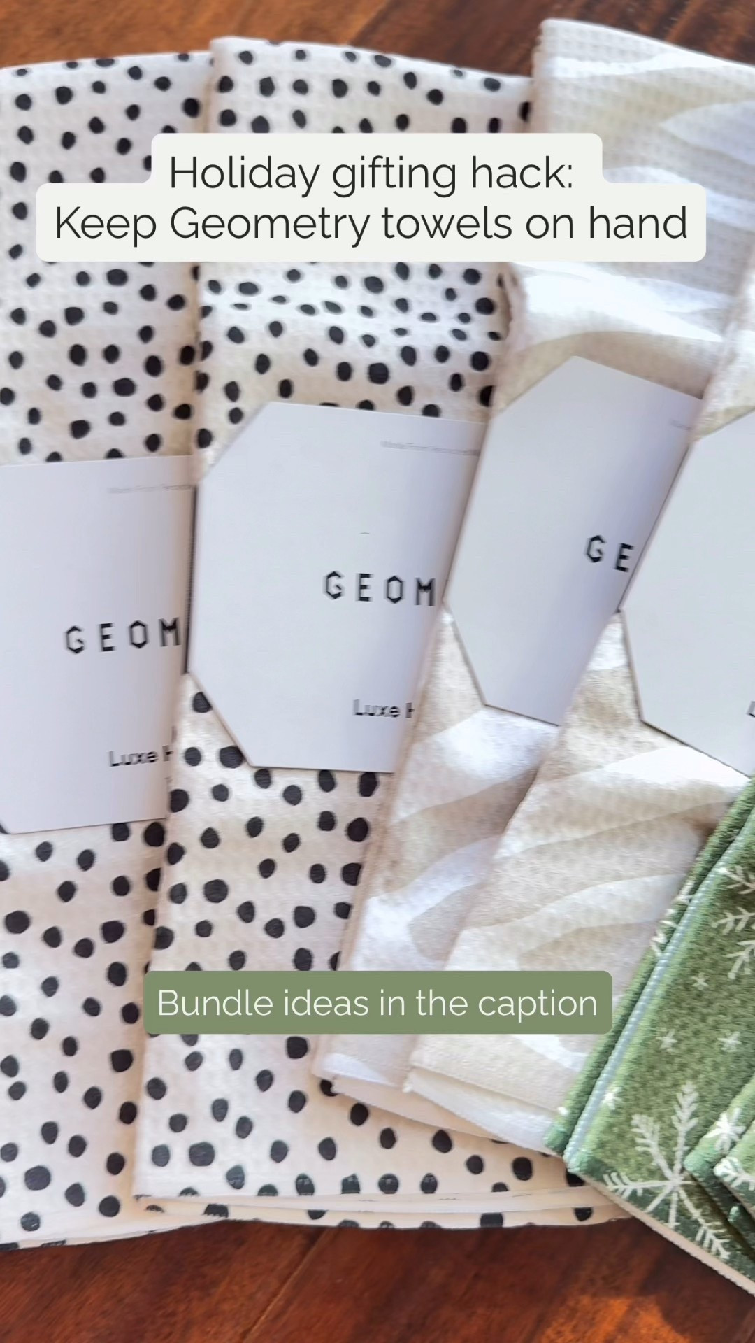 It’s time to stock up on my go-to gift. Seriously, @geometry.house towels have been a go to for me for years after I received one as a gift myself a few years ago. This was my recent order - I stocked up during the Black Friday sale (20% off site site + extra 15% off with code BRITE on the Geometry website)

There’s towels a a great, practical gift on their own, but these are a few of my favorite ways to bundle them.

✨ Towel + a candle and electric lighter for cozy home vibes (bonus points if it’s a local, small business candle like the ones I get from @maple_lane_market)

✨ Towel + a bottle of wine or favorite beverage for a hostess gift 

✨ Towel + an elevated hand soap like @saltandstone for a useful, practical gift when you don’t know what else to give

✨ Towel + artisan olive oil, oil/vinegar set, gourmet spices, baked goods, jam or preserves for your foodie co-worker

I’d love to hear what your go to gifts to keep on hand are or how you bundle Geometry towels 👇

#blackfriday #giftguide #giftidea #geometrytowels #sale

#LTKfoodie #LTKGiftGuide #LTKHoliday