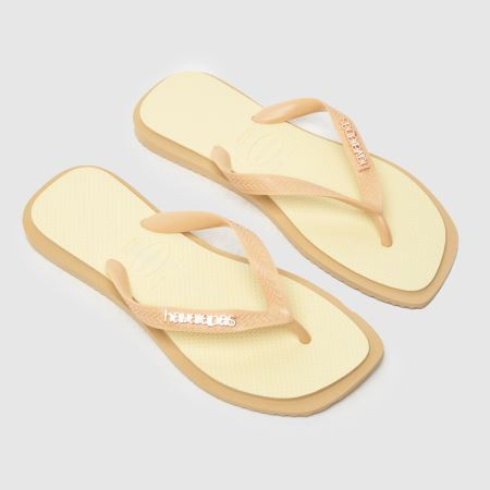 Womens Beige Havaianas Top Square Fusion Flip Sandals | schuh | Schuh