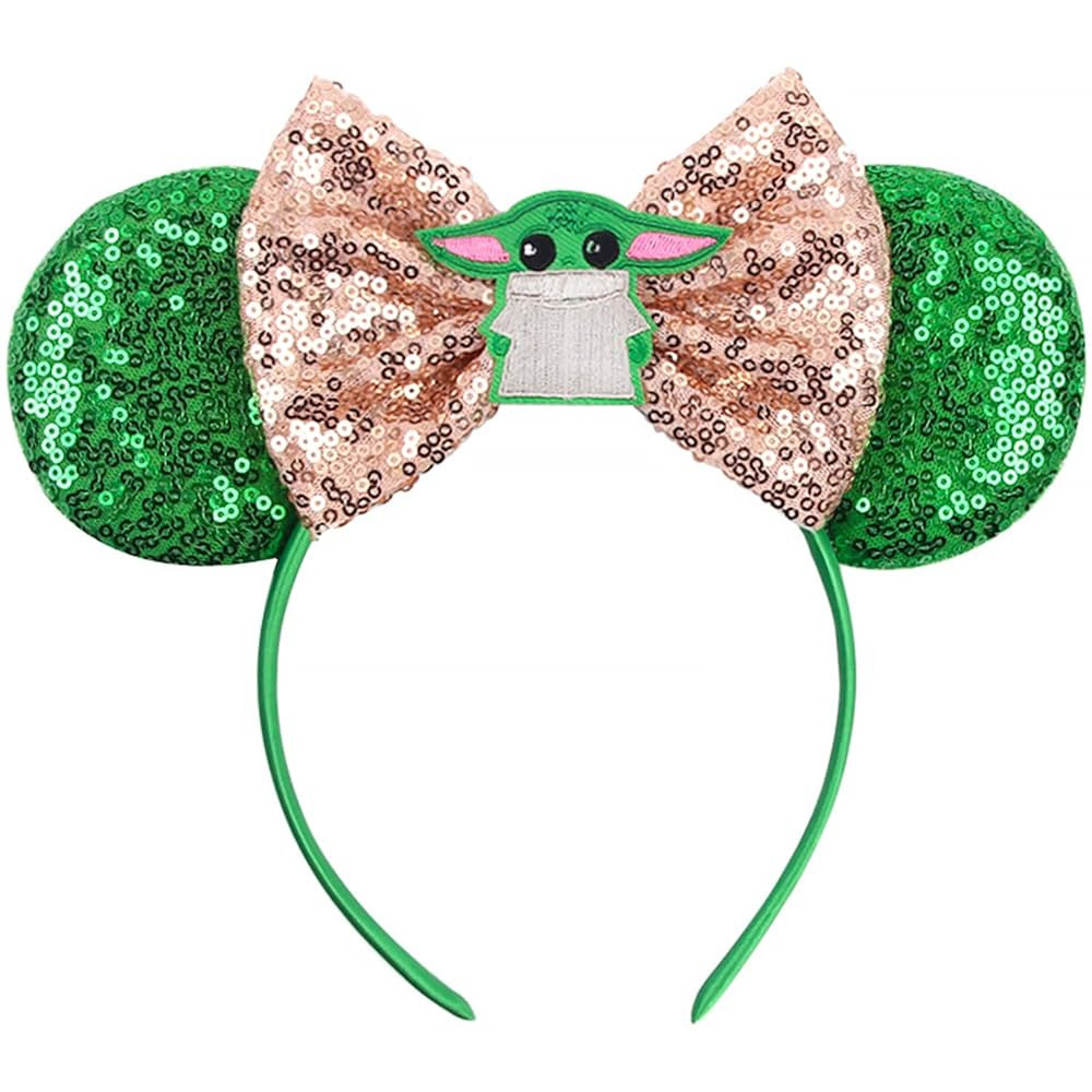 MADO Mouse Ears Headband for Women, Kids, and Adults - Green Park Ears Headbands (STWARS-GG-YD) | Amazon (US)