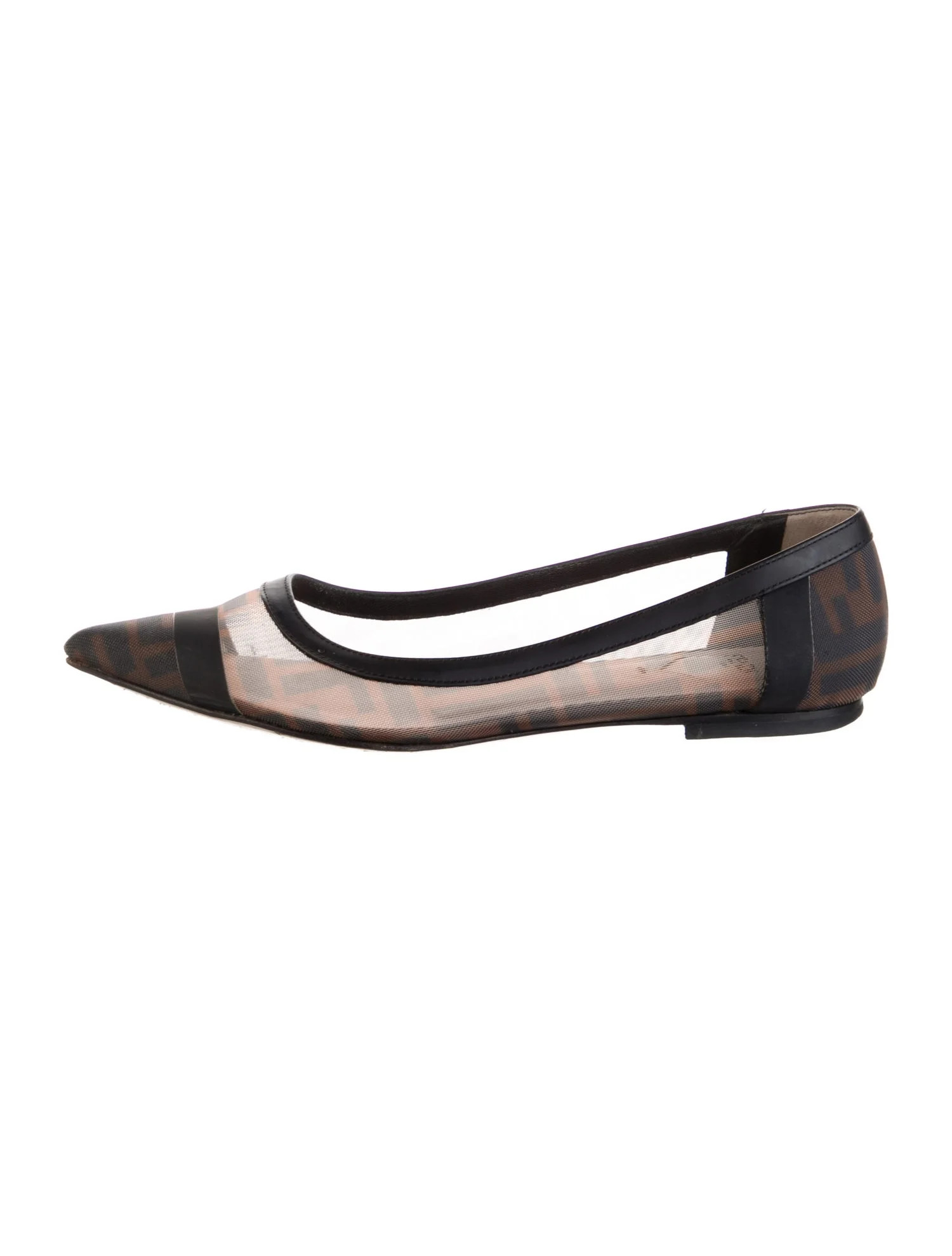 Zucca FF Logo Mesh Ballet Flats | The RealReal