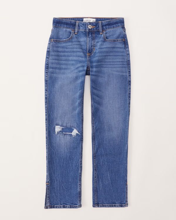 high rise 90s straight jeans | Abercrombie & Fitch (US)