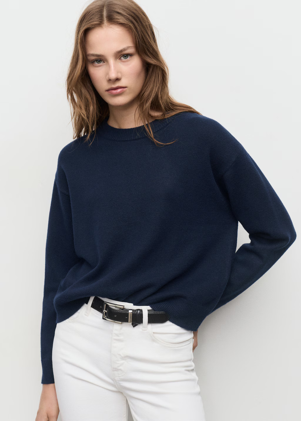 Round-neck knitted sweater | Mango (US/MX/AU)