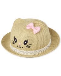 Toddler Girls Cat Straw Hat | The Children's Place  - NATURAL | The Children's Place