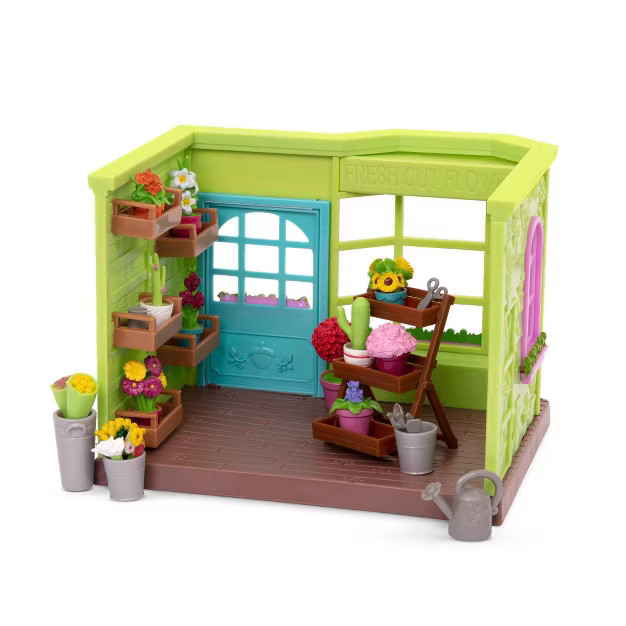 Li'l Woodzeez Store Playset with Accessories 26pc - Li'l Petals Flower Shop | Target