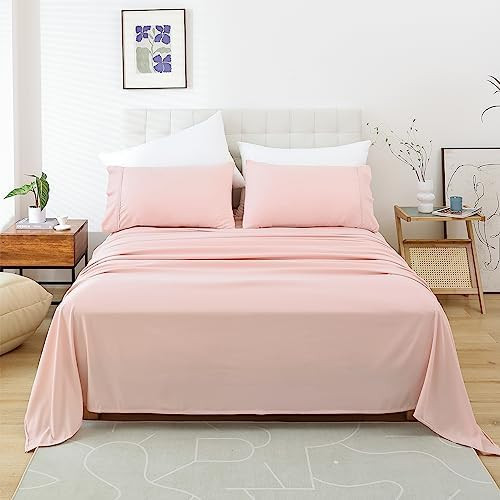 Twin Sheet Set - Luxury Soft Comfy Bed Sheets, Breathable Cooling Hotel Bedding for Women, Men, T... | Amazon (US)