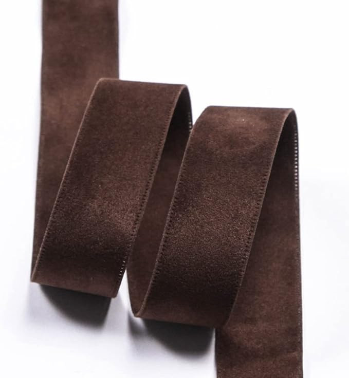 10 Yards/Roll 1 inch Coffee Double Face Velvet Ribbon for DIY Bows for Crafts Clothing Accessorie... | Amazon (US)