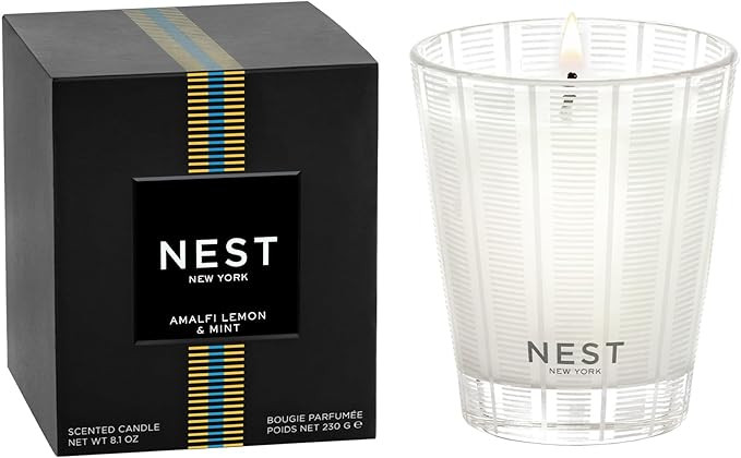 NEST New York Scented Classic Candle, Amalfi Lemon & Mint - 8.1 oz - Up to 60-Hour Burn Time - Re... | Amazon (US)