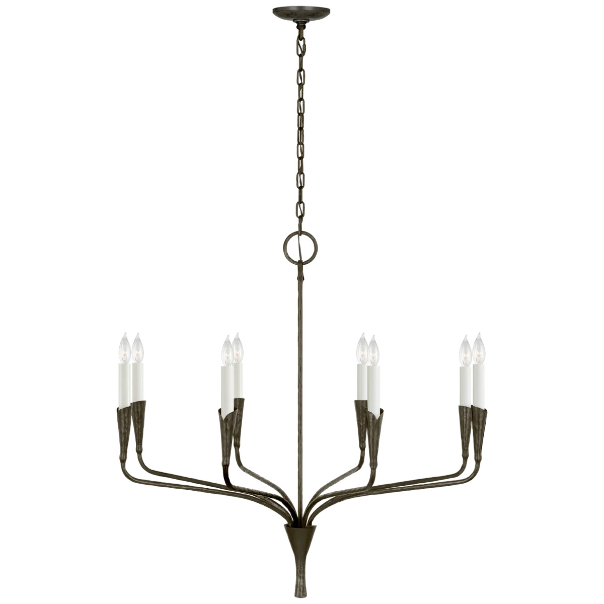 Visual Comfort Signature Aiden 40" Single Tier Chandelier  in Aged Iron | Perigold | Perigold