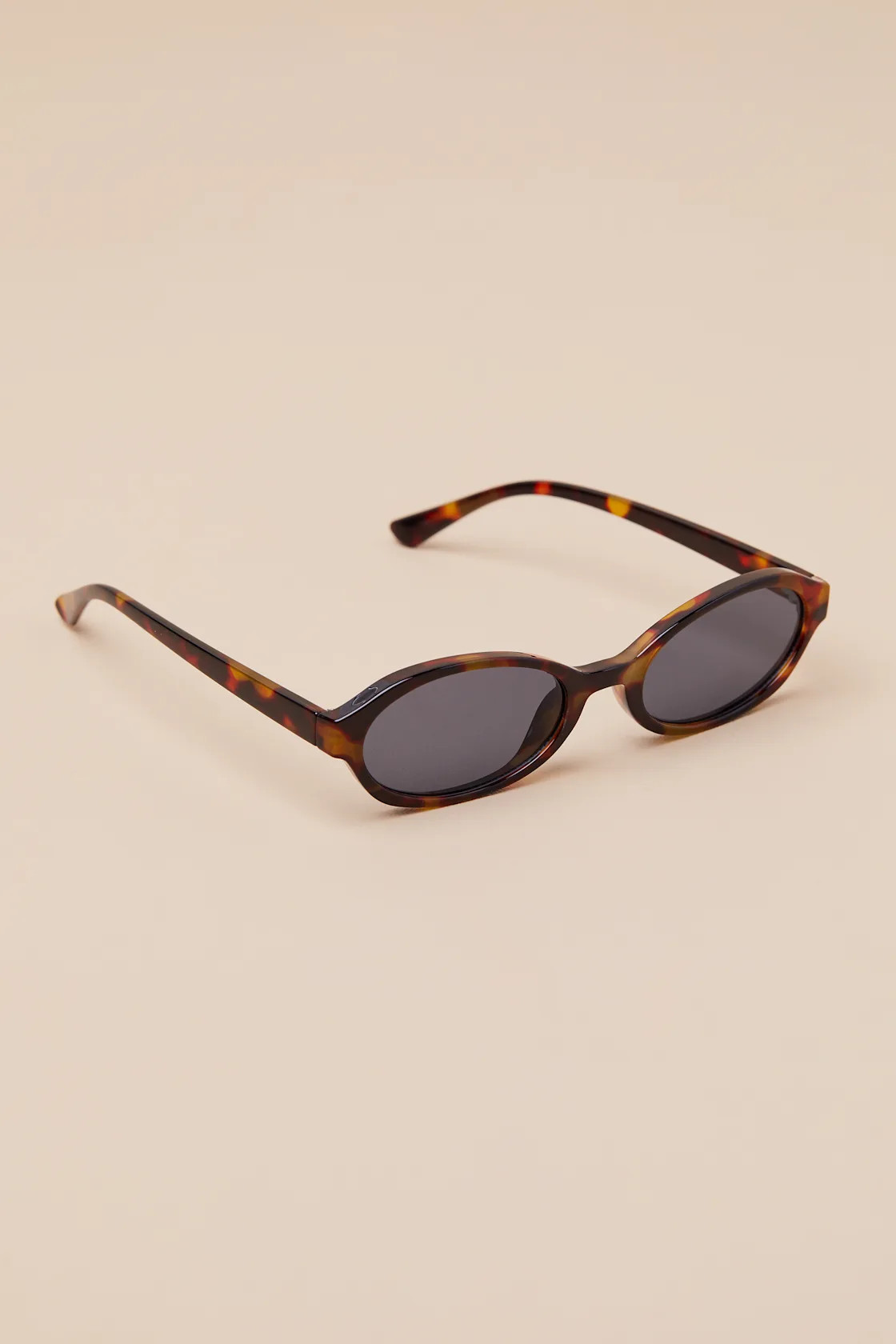 Kannon Brown Tortoiseshell Small Oval Sunglasses | Lulus