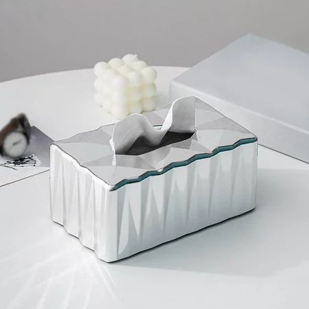 Modern Tissue Box decor Rectangular Napkin Paper Holder Case | Walmart (US)