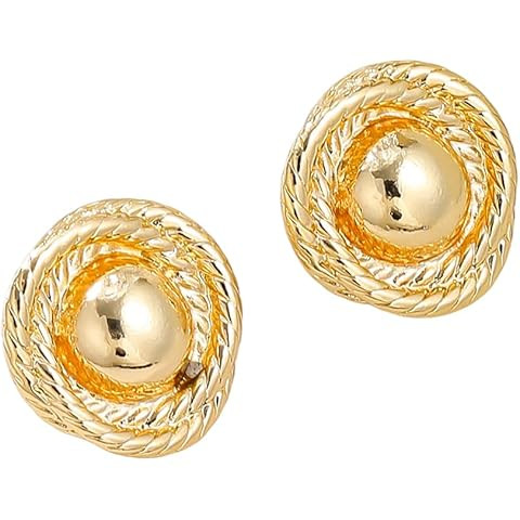 Gold Ball & Rope Statement Earrings | Amazon (US)