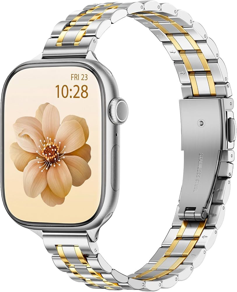 STIROLL Slim Metal Strap Compatible with Apple Watch Band for Women | Amazon (CA)