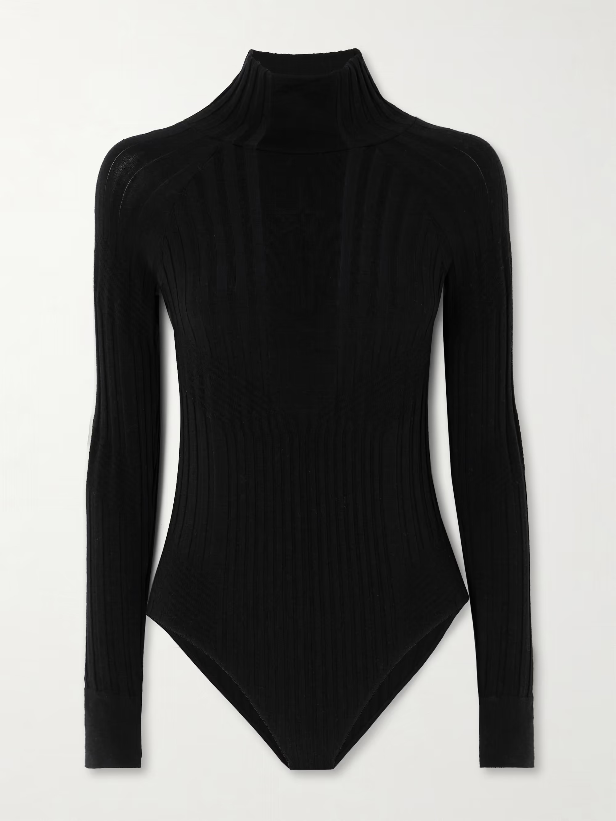 Ribbed stretch-knit bodysuit | NET-A-PORTER (US)