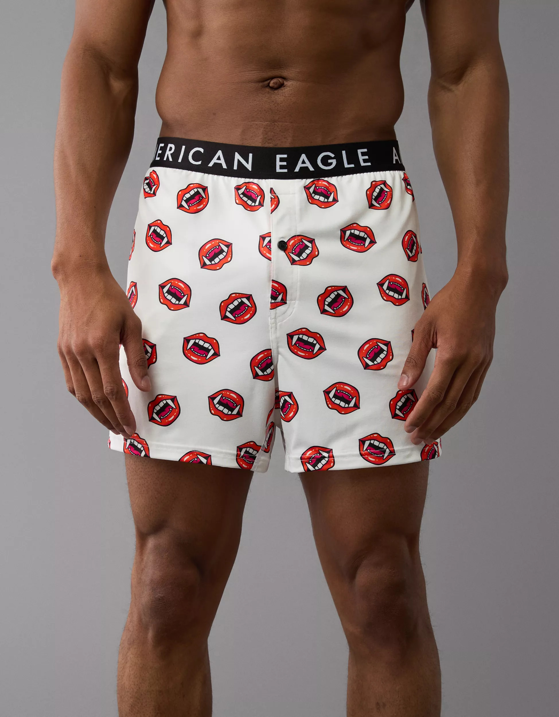AEO Men's Fangs Ultra Soft Pocket Boxer Short | American Eagle Outfitters (US & CA)