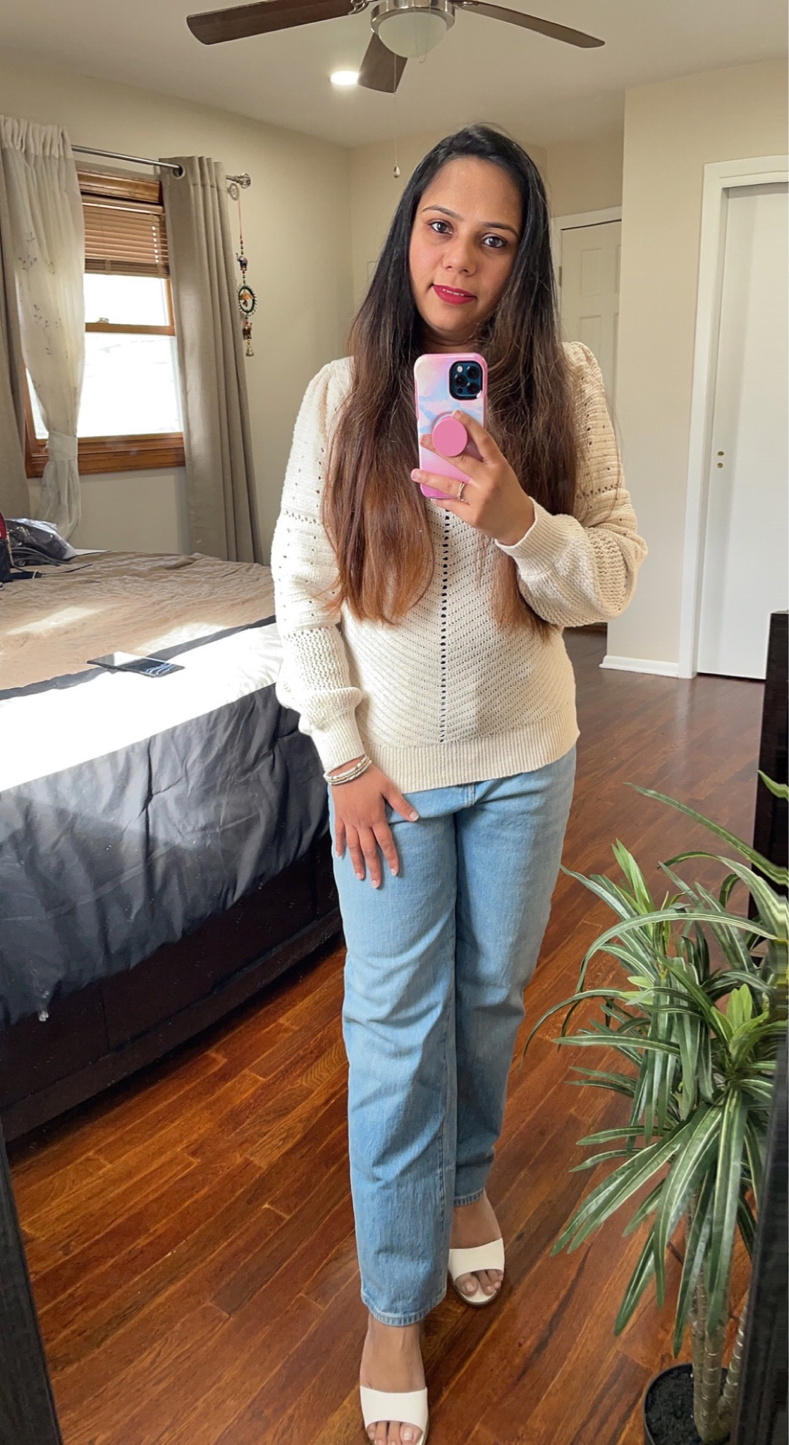 Spring is in the air, and my crewneck sweater paired with my favorite jeans and white heels is the perfect transitional outfit. 

The lightweight material keeps me cozy on breezy days while the white heels add a touch of freshness to the look. This effortless combination is perfect for casual outings or lunch with friends. Bring on the spring vibes! 

#springfashion #casualstyle #outfitinspo #ootd
#fashionblogger
#styleinspo
#ootd
#outfitoftheday
#fashionista
#lookbook
#currentlywearing
#whatiwore
#instastyle
#fashiondiaries
#mylook
#fashionable
#trendsetter
#fashiongram
#styleblogger
#fashionstyle
#stylish
#bloggerstyle
#fashionphotography
#beautyblogger


#LTKSeasonal #LTKFestival #LTKFind