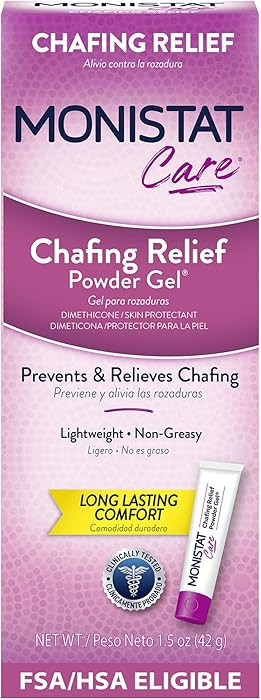 Monistat Chafing Relief Powder Gel, Long-Lasting Anti-Chafing Protection for Bikini Area, Thighs ... | Amazon (US)