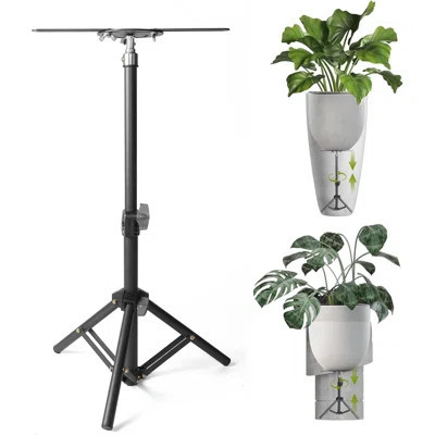 Adjustable Planter Riser Stand For Large Pots, Heavy Duty Iron Plant Pot Insert With Drainage Holes For Indoor Outdoor Plants, Height Adjustable Flowe | Wayfair North America