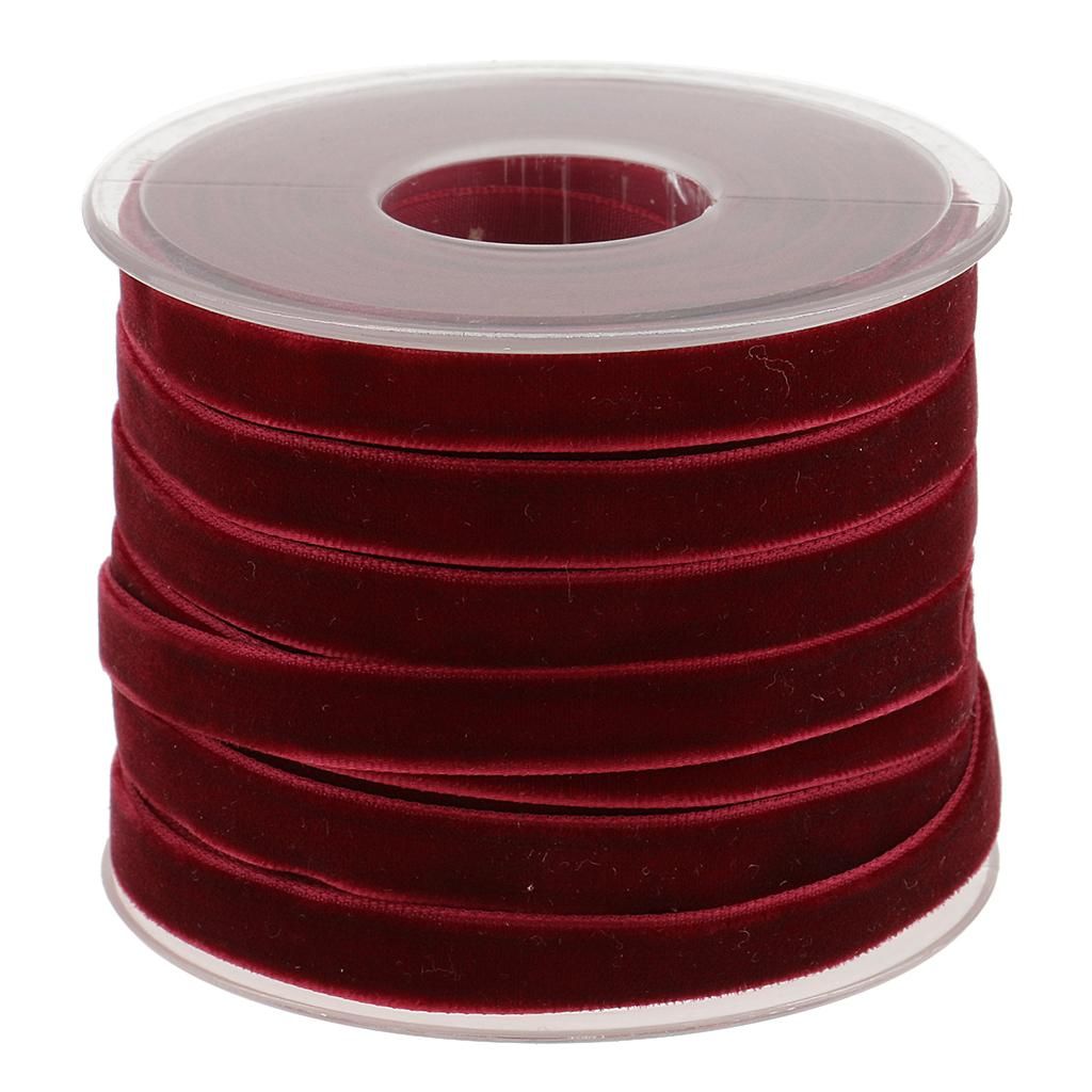 20 Yards Velvet Ribbon Spool Available in Many Colors 10mm/0.4inch Wide - Red | Walmart (US)