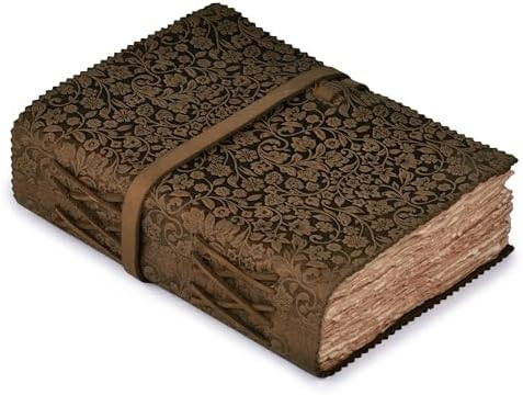 LEATHER VILLAGE Leather Bound Floral Embossed Journal for Women Men - 200 Pages, 6”X4”(A6), B... | Amazon (US)
