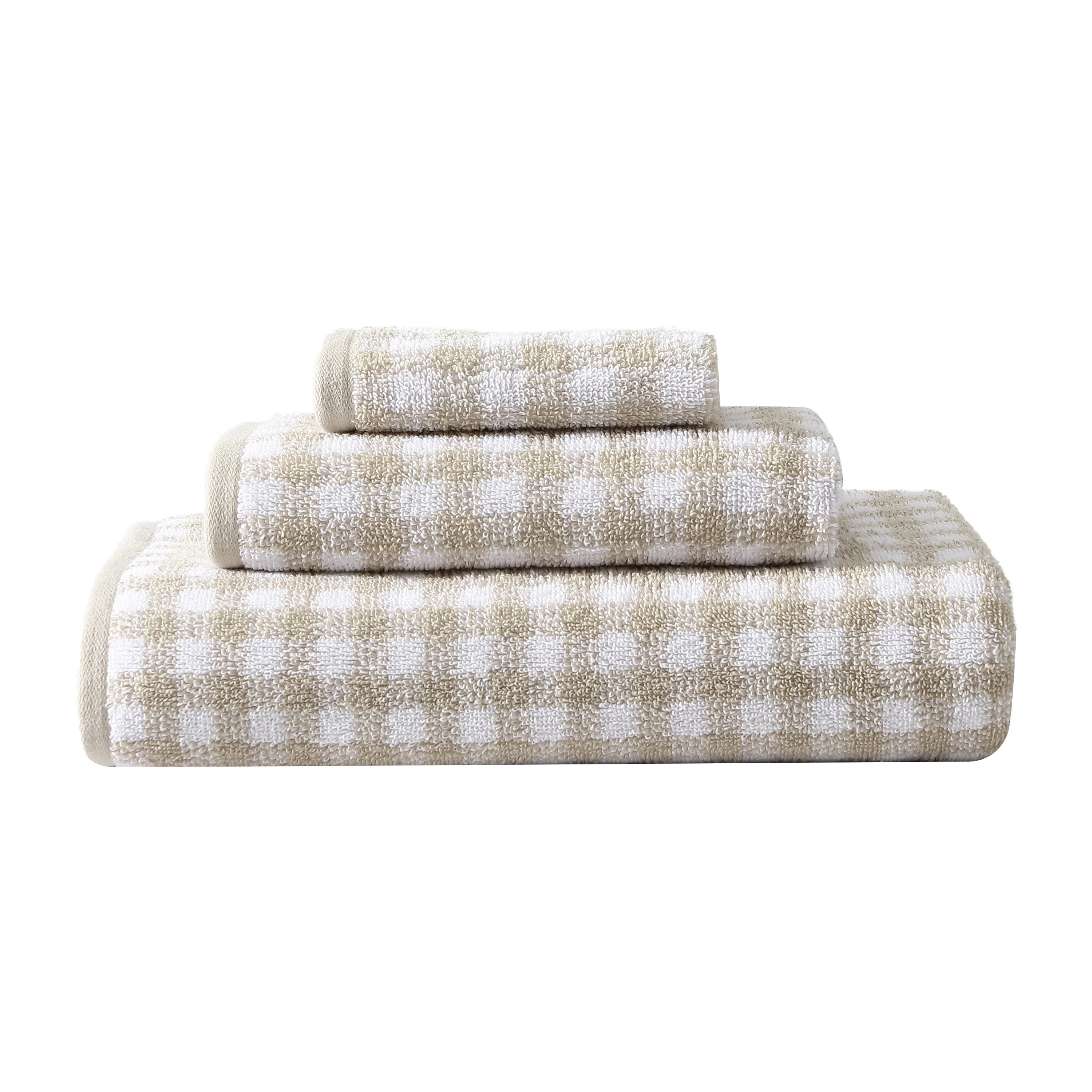 Laura Ashley Ginny 3 Piece 100% Cotton Towel Set | Wayfair North America