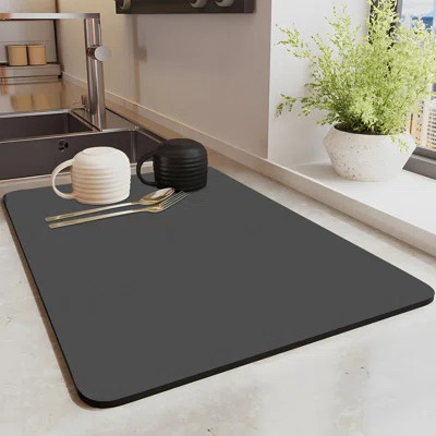 Kitchen Drying Mat 20'' x 16'', Strong Absorbent Mat with Non-Slip Rubber Back, Multi-Use Mat | Wayfair North America