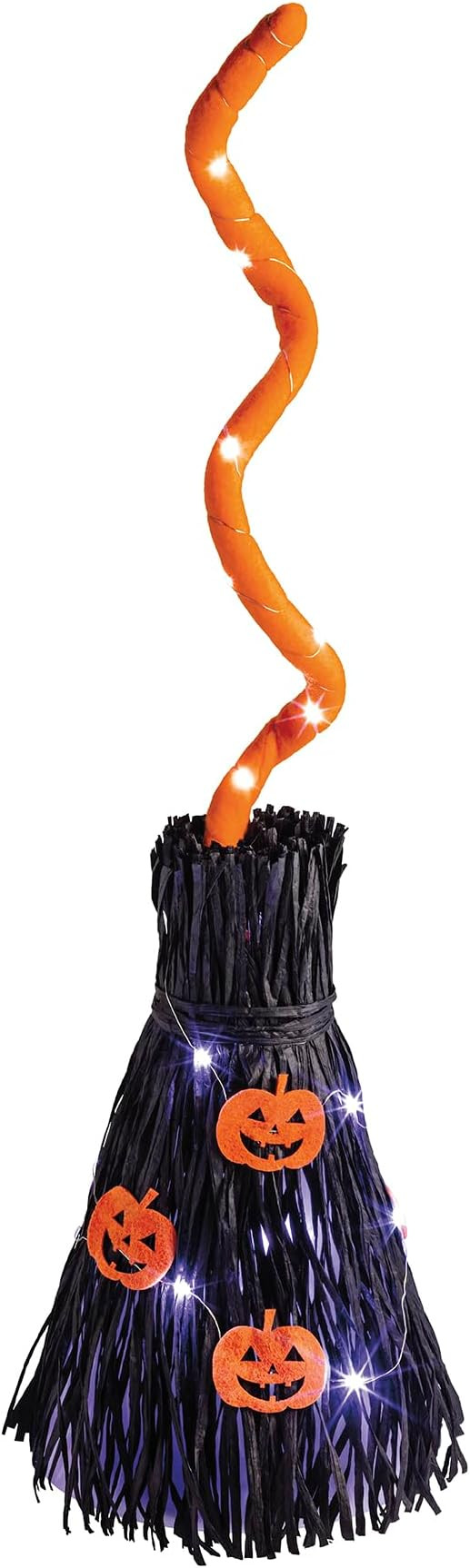 Mud Pie Halloween Bats LED Light, Sound and Motion Broom | Amazon (US)