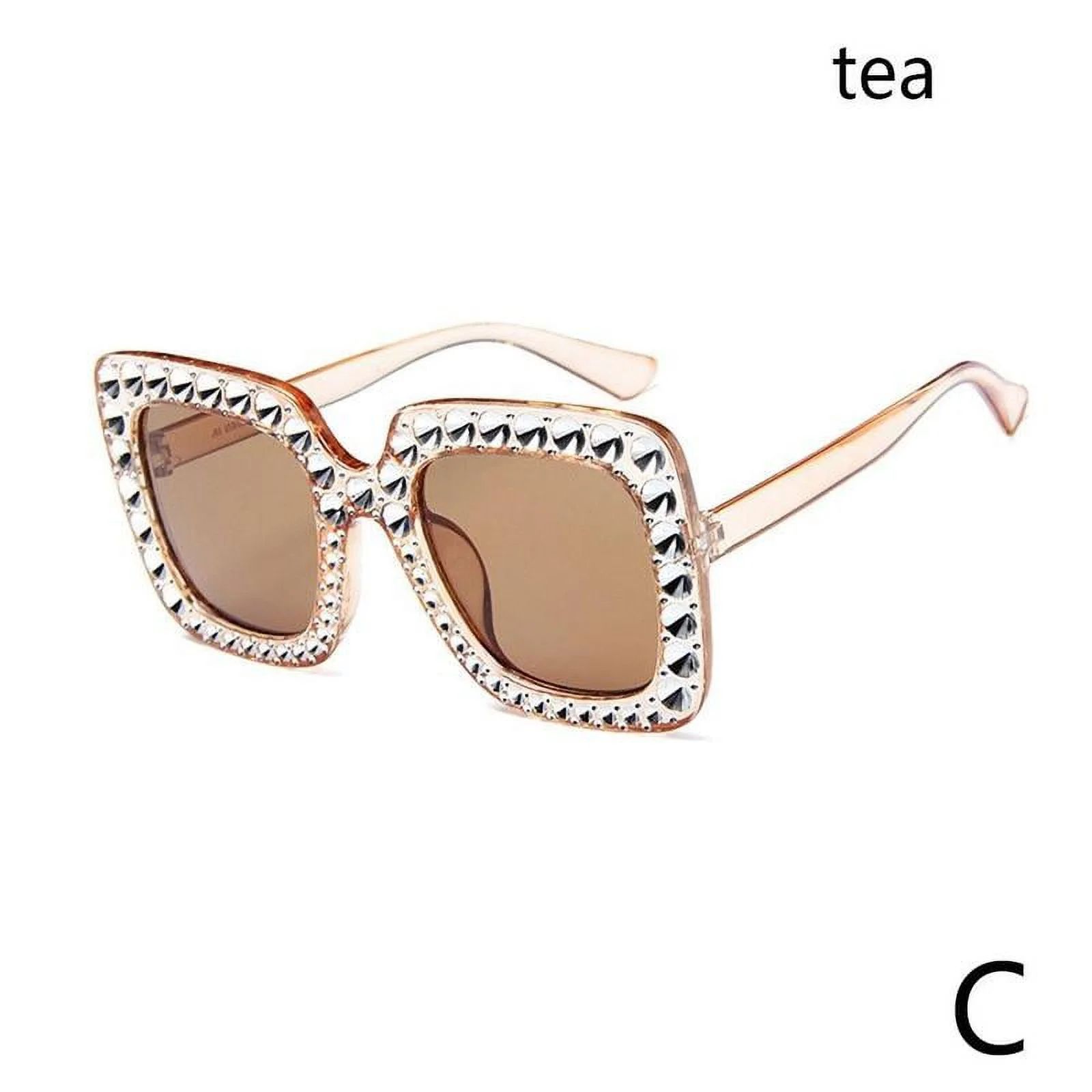 Oversized Square Frame Bling Rhinestone Retro Women Sunglasses Fashion T0H4 | Walmart (US)