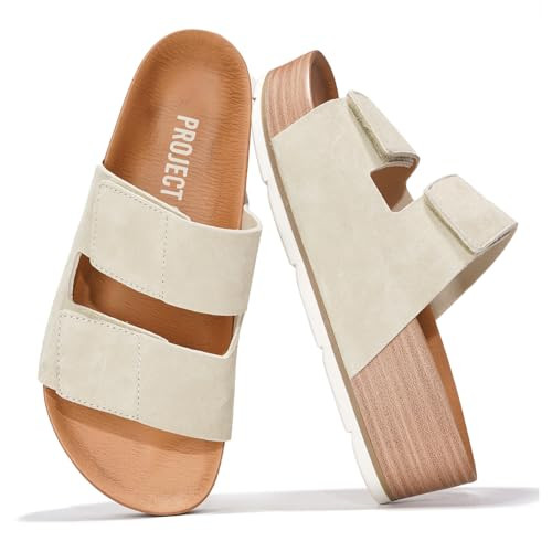 Project Cloud 100% Genuine Leather Platform Sandals Women Footwear-Beach Essentials Summer Wedges... | Amazon (US)