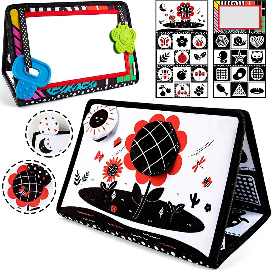 teytoy Tummy Time Mirror Infant Toys Newborn Toys 0-3 Months Brain Developmental Baby Mirror Tumm... | Amazon (US)