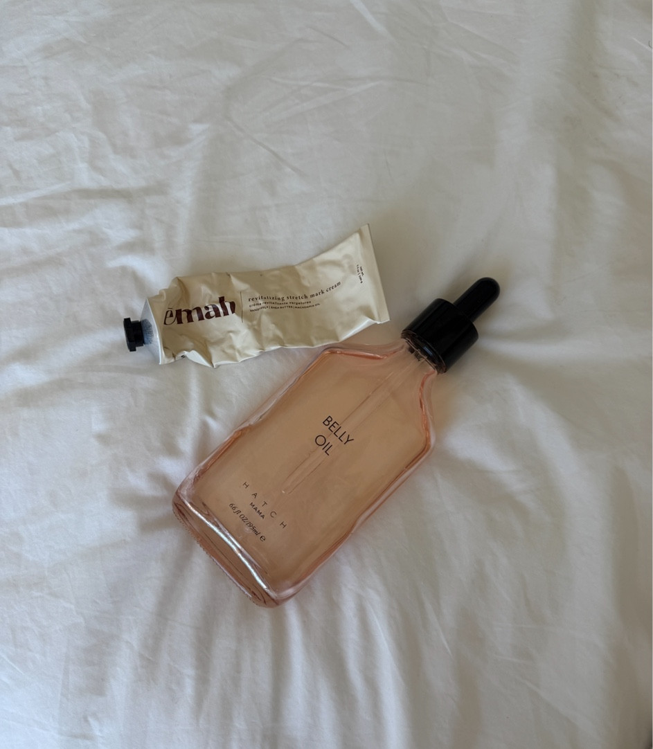 Stretch mark oil, stretch mark cream!