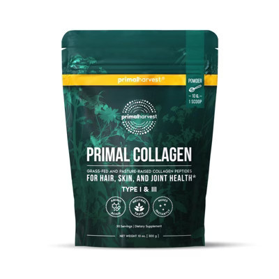 Primal Harvest Collagen Powder for Women or Men Primal Collagen Peptides Powder Type I & III, 10 Oz Collagen Protein Powder for Hair, Skin, Nails | Target
