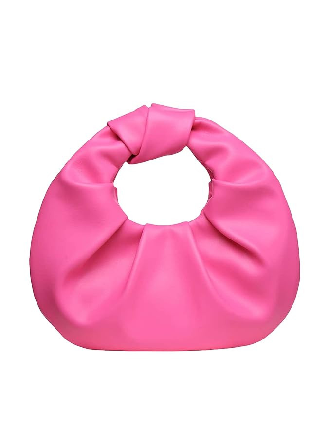 Verdusa Women's Ruched PU Leather Hobo Handbag Clutch Purse | Amazon (US)