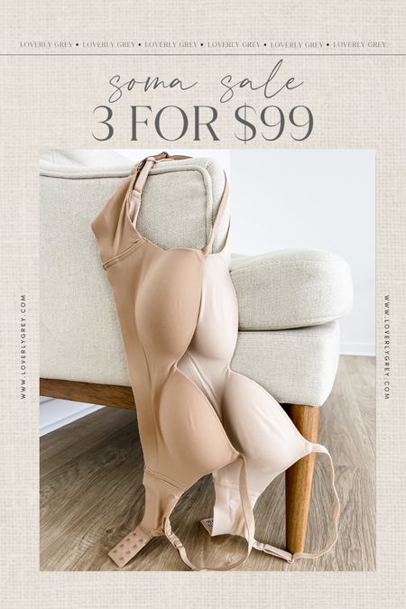 Sale alert on my favorite Soma bras! 3 for $99 👏

Loverly Grey, Soma sale

#LTKfindsunder100 #LTKsalealert #LTKSeasonal