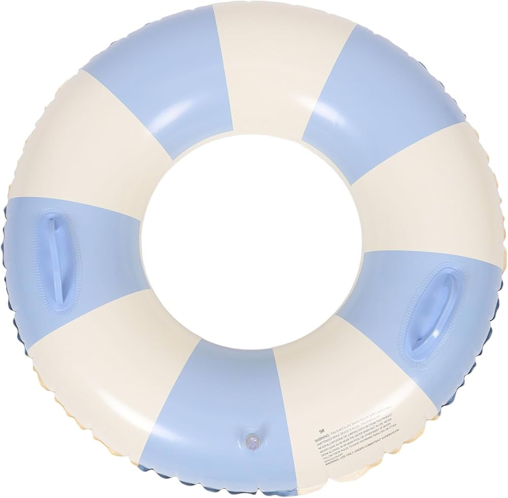 Garneck Inflatable Swimming Ring 32.3'' Retro Striped Swim Floating Ring Inflatable Pool Floats w... | Amazon (CA)