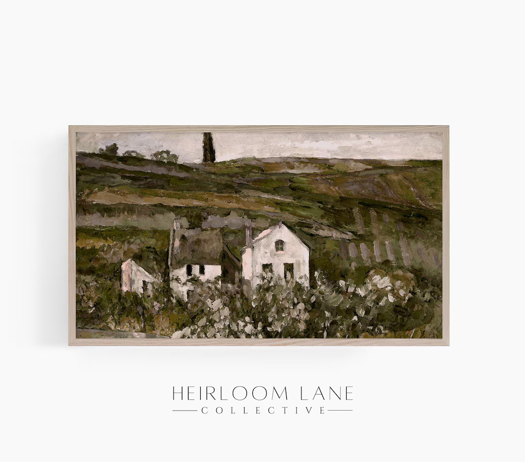 Vintage French Cottage Painting Instant Digital Download Frame TV Size 3840 X 2160 Field Home Dec... | Etsy (US)