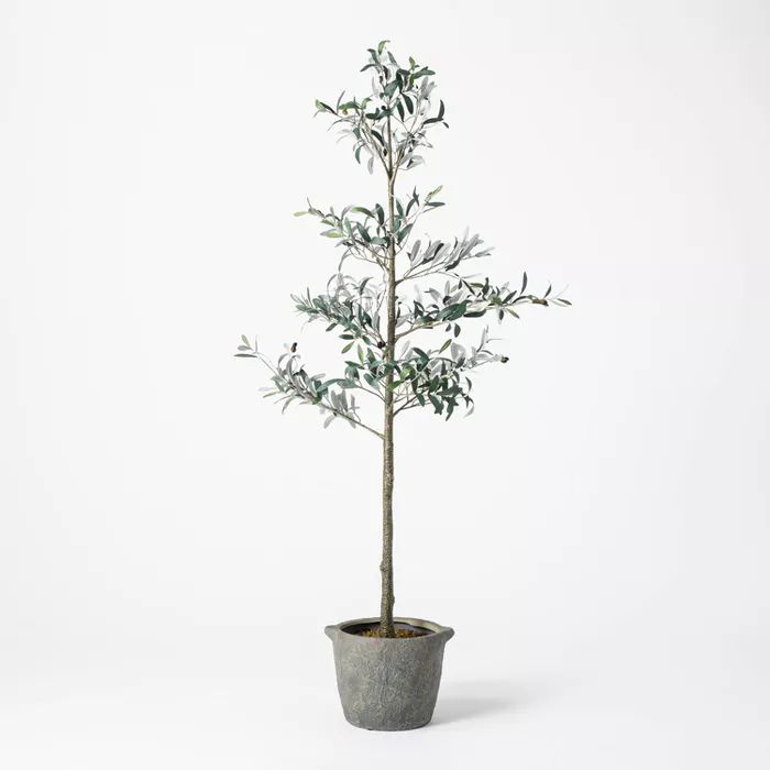 75&#34; Artificial Sparse Olive Tree in Pot - Threshold&#8482; designed with Studio McGee | Target