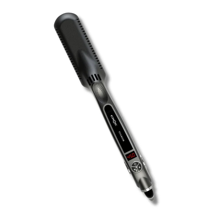 Classic Silver Titanium Flat Iron 1.5" - Walmart.com | Walmart (US)